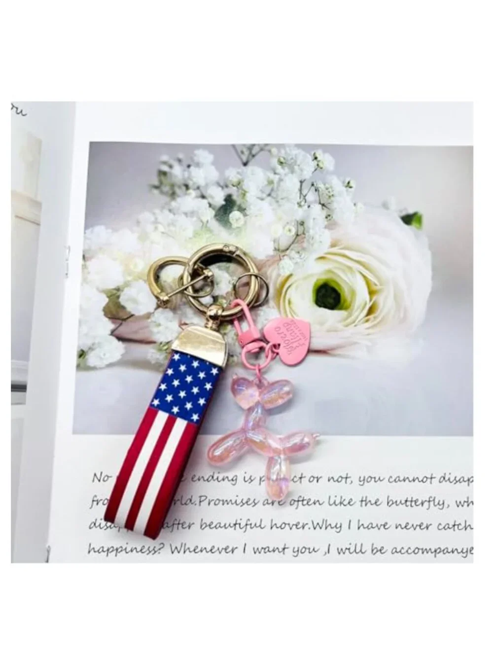 Jelly Balloon Dog Keychain Cute Bag Charm Epoxy Resin 20 Pack